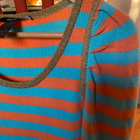 Smythe striped puff sleeve sweater - Picture 8 of 9